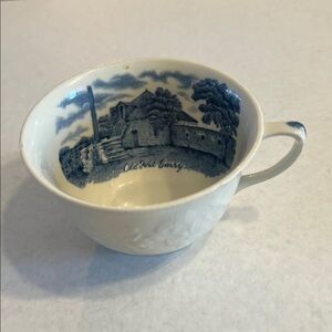 Vintage Blue and White Old Fort Garry Scenic Tea Cup